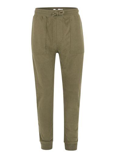Topman Mens Green Classic Khaki Joggers