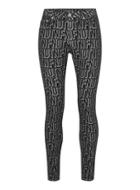 Topman Mens Black Letter Print Spray On Jeans