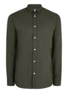 Topman Mens Green Selected Homme Long Sleeve Shirt