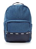 Topman Mens Wood Wood Blue Denim Ryan Backpack