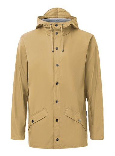 Topman Mens Green Rains Mustard Rain Jacket