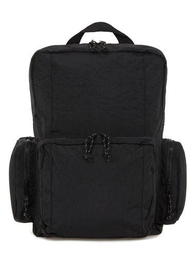 Topman Mens Black Side Pocket Backpack