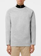Topman Mens Premium Grey Sweatshirt