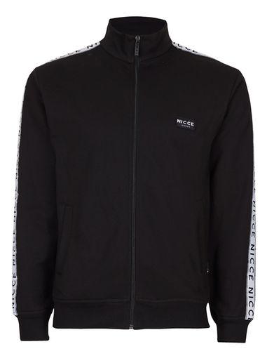 Topman Mens Nicce Black Taping Track Top