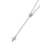 Topman Mens Silver Rosary Necklace*