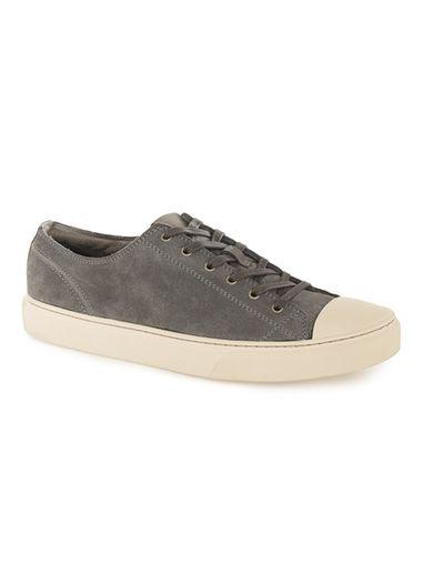 Topman Mens Grey Gray Suede Premium Sneakers