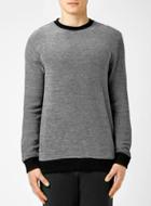 Topman Mens Grey And Black Textured Sweatshirt