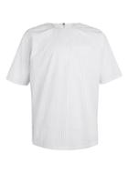 Topman Mens White Pinstripe Woven T-shirt