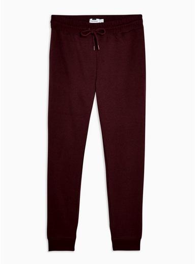 Topman Mens Red Burgundy Marl Peached Joggers