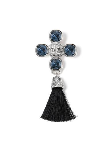 Topman Mens Blue Tassel Brooch*