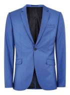 Topman Mens Bright Blue Skinny Suit Jacket