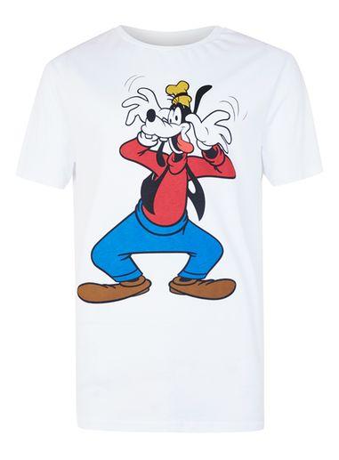 Topman Mens White Goofy Print T-shirt
