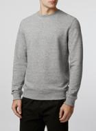 Topman Mens Grey Slubby Classic Fit Sweatshirt