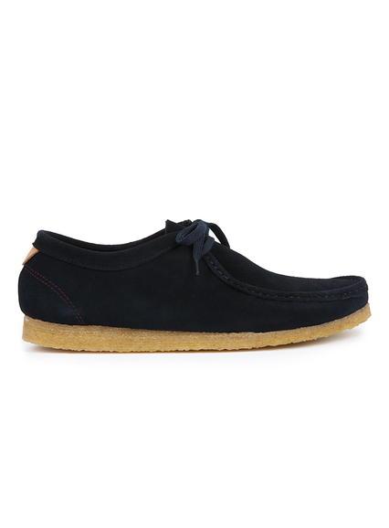 Topman Mens Blue Navy Suede Lace Up Shoes