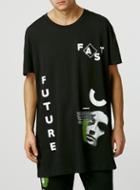 Topman Mens Systvm Theory Black T-shirt