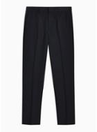 Topman Mens Navy Textured Tailored Trousers
