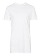 Topman Mens White Muscle Fit Longline T-shirt