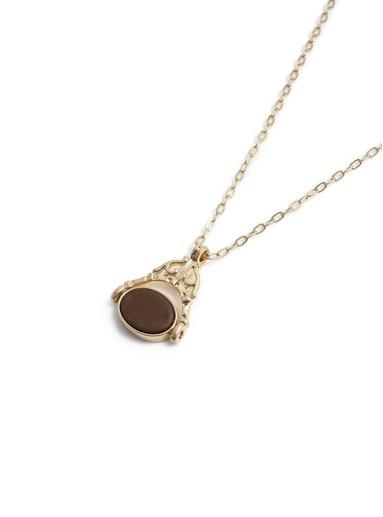Topman Mens Black Gold Spinner Necklace*