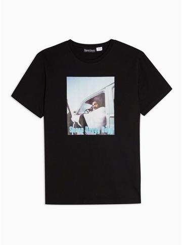 Topman Mens Black 'snoop Dogg' Print T-shirt