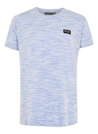 Topman Mens Nicce Blue Space Dye T-shirt