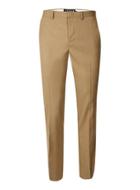 Topman Mens Brown Camel Jersey Skinny Fit Suit Pants