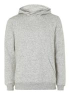 Topman Mens Cream Off White Textured Classic Fit Hoodie