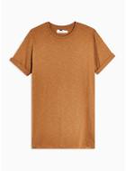 Topman Mens Brown Skinny Roller T-shirt