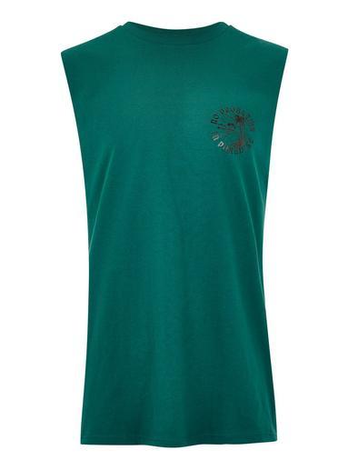Topman Mens Green 'no Problem' Tank