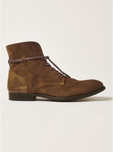 Topman Mens Brown Suede Mycroft Lace Boots