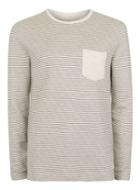 Topman Mens Selected Homme Black And White Stripe Long Sleeve T-shirt