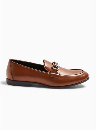 Topman Mens Brown Black Pu 'arlo' Snaffle Loafers