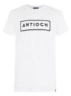 Topman Mens Black Antioch White Rectangle Logo T Shirt*