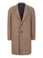Topman Mens Light Brown Wool Rich Formal Coat