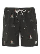 Topman Mens Globe Black Holiday Print Shorts*