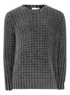 Topman Mens Ltd Black Acid Wash Sweater