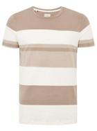 Topman Mens Selected Homme Multicolored Stripe T-shirt