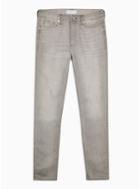 Topman Mens Grey Light Gray Stretch Skinny Jeans