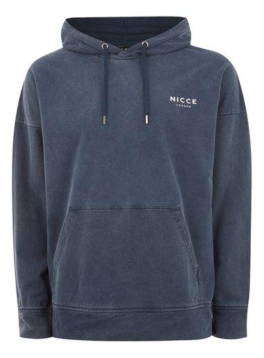 Topman Mens Nicce Navy 'fort' Hoodie