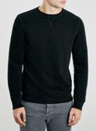 Topman Mens Black Soft Touch Sweatshirt