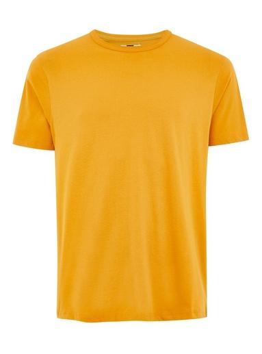 Topman Mens Yellow Classic T-shirt