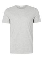 Topman Mens Brown Selected Homme Grey Marl T-shirt
