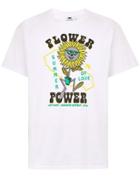 Topman Mens White Flower Power T-shirt