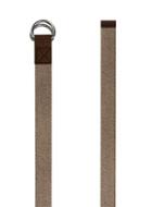 Topman Mens Brown Stone Woven Double D Ring Belt