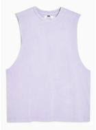 Topman Mens Purple Lilac Wash Vest