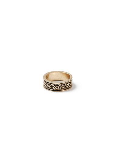 Topman Mens Gold Deco Ring*