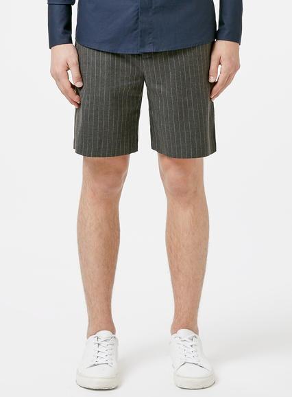 Topman Mens Rogues Of London Brown Stripe Shorts