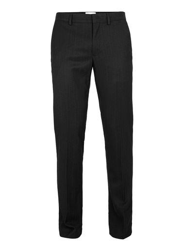 Topman Mens Black Textured Skinny Fit Tuxedo Dress Pants