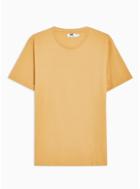 Topman Mens Yellow Mustard Classic T-shirt