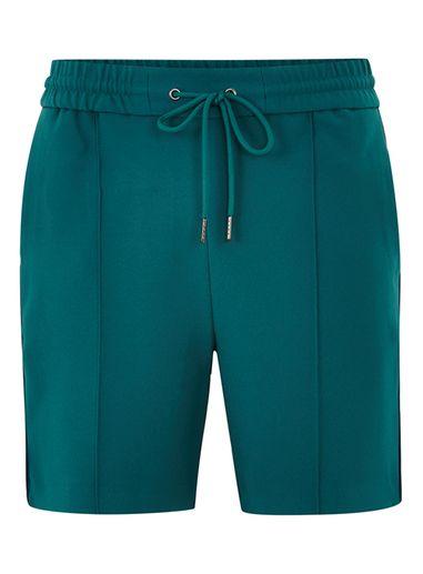 Topman Mens Green Side Stripe Smart Shorts