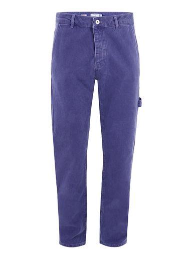 Topman Mens Purple Carpenter Straight Jeans